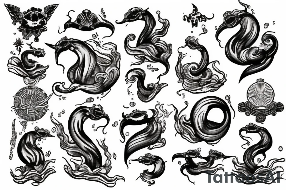 rome god sea neptun tattoo idea