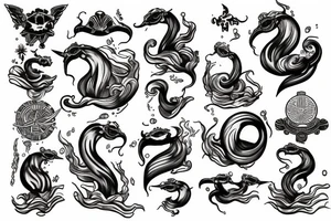 rome god sea neptun tattoo idea