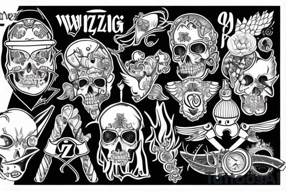 Wiking z tarczą i mieczem tattoo idea