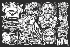Wiking z tarczą i mieczem tattoo idea