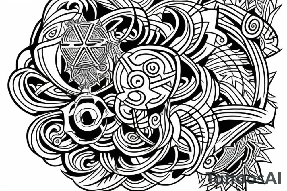 Back chakra tattoo idea