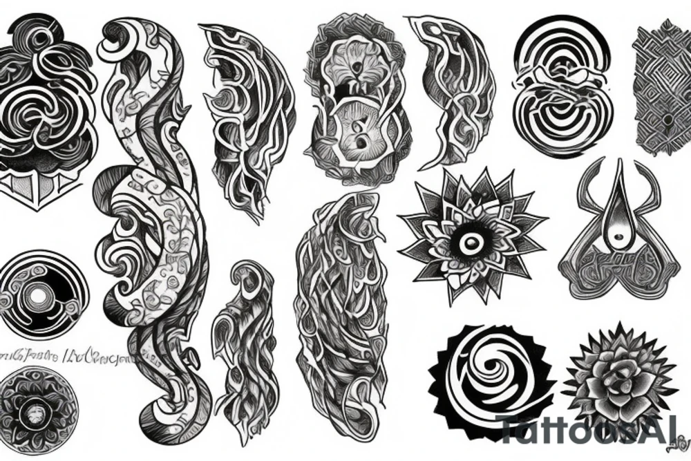 Back chakra tattoo idea