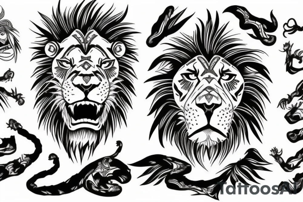 Escanor lion tattoo idea