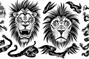 Escanor lion tattoo idea