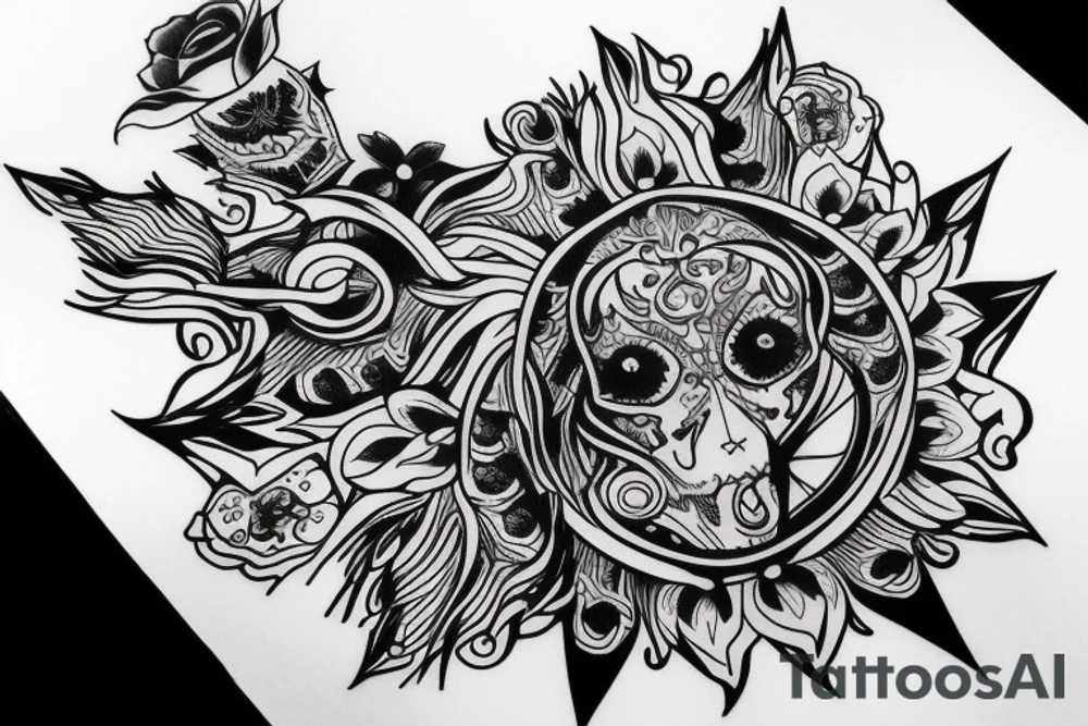 Mały duch tattoo idea