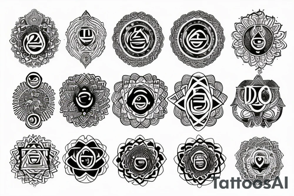 Chakras tattoo idea