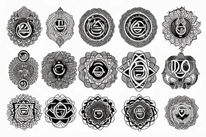 Chakras tattoo idea