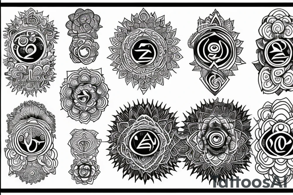 Chakras tattoo idea