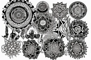 Chakra mandala tattoo idea