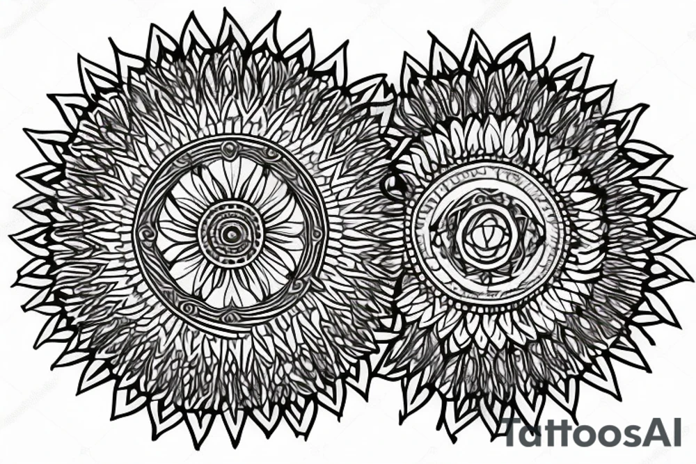Chakra mandala tattoo idea