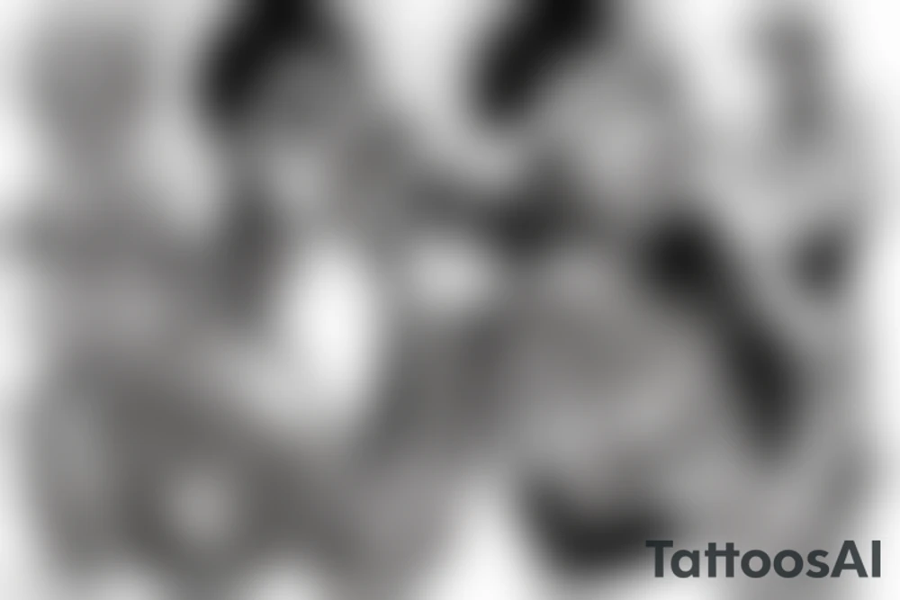 EviL Rich hommie smokes a blunt with totally hot chick tattoo idea