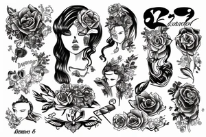 Retro dager tattoo idea