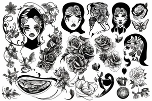 Retro dager tattoo idea
