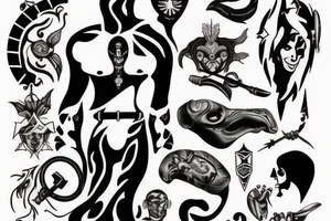 Fighter tattoo for overcoming trauma tattoo idea