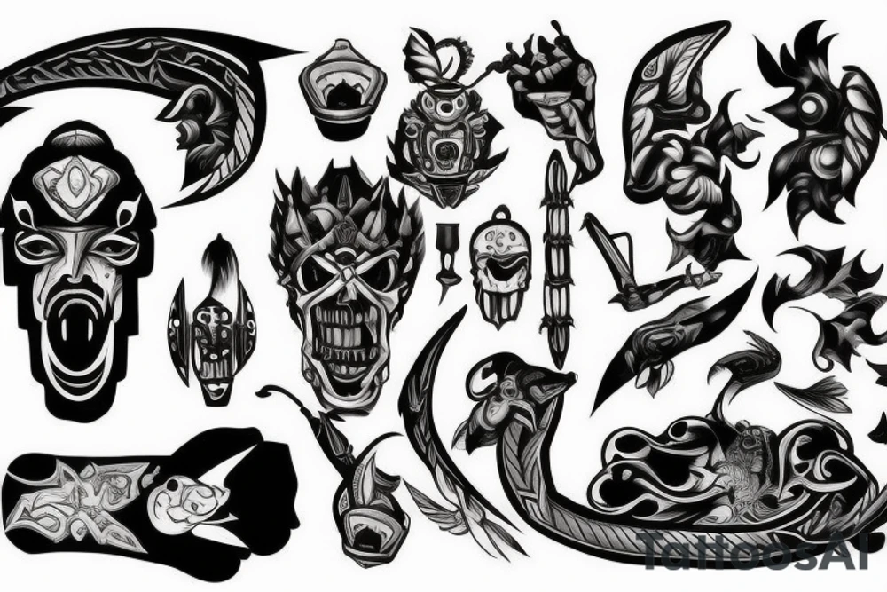 Fighter tattoo for overcoming trauma tattoo idea