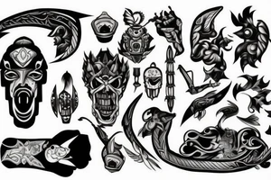 Fighter tattoo for overcoming trauma tattoo idea