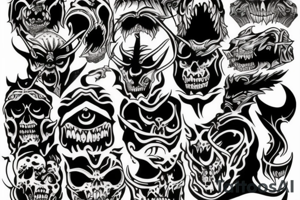 demon, religion tattoo idea