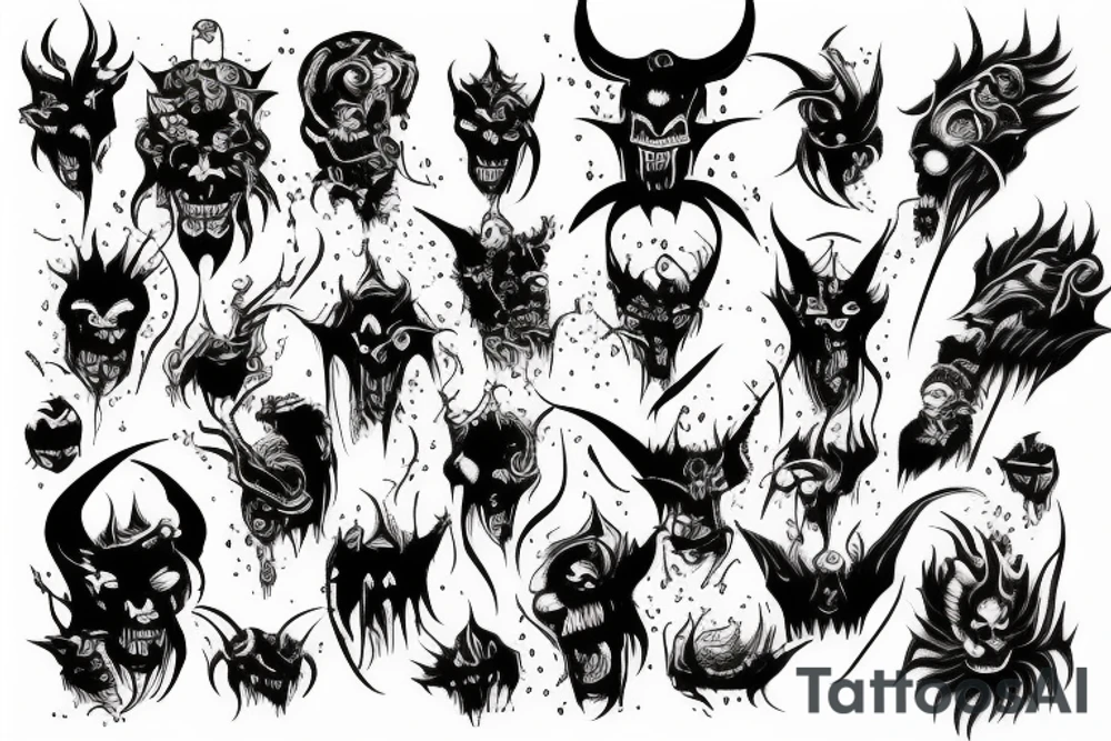 demon, religion tattoo idea