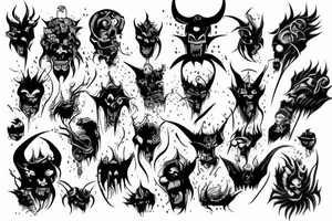 demon, religion tattoo idea