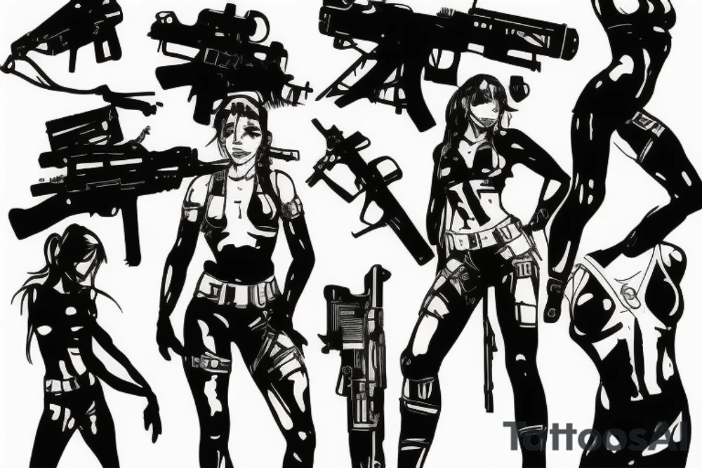 quiet from metal gear solid tattoo idea
