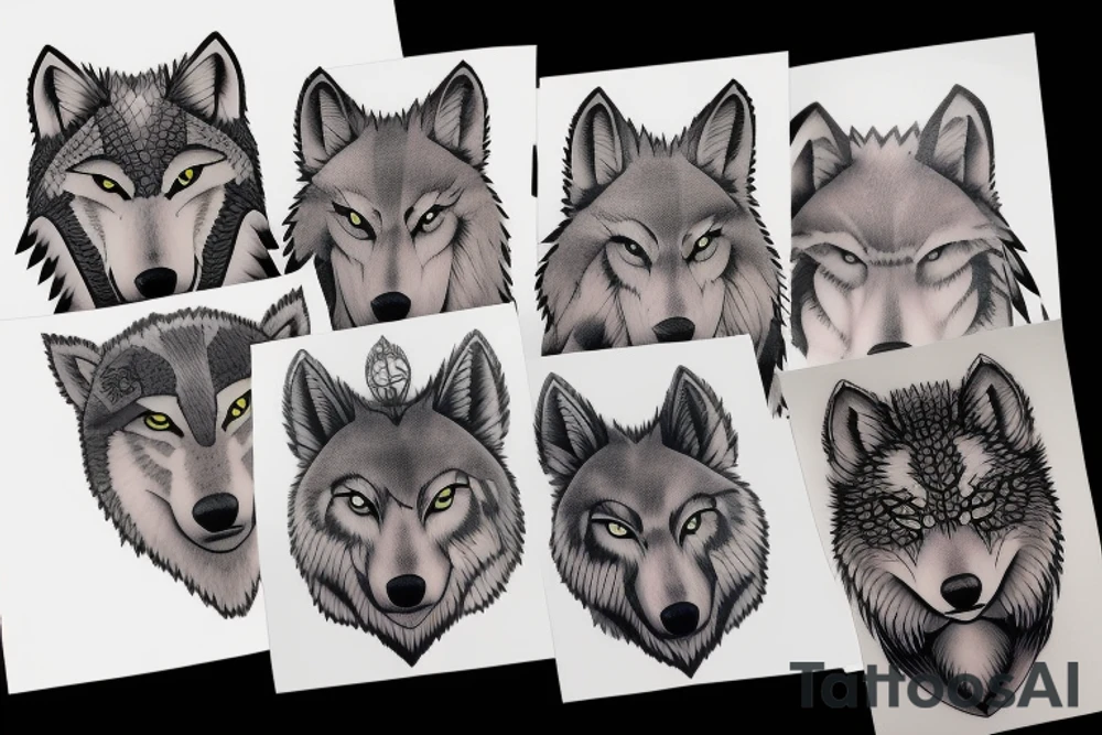 kemono friends grey wolf tattoo idea