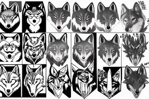 kemono friends grey wolf tattoo idea