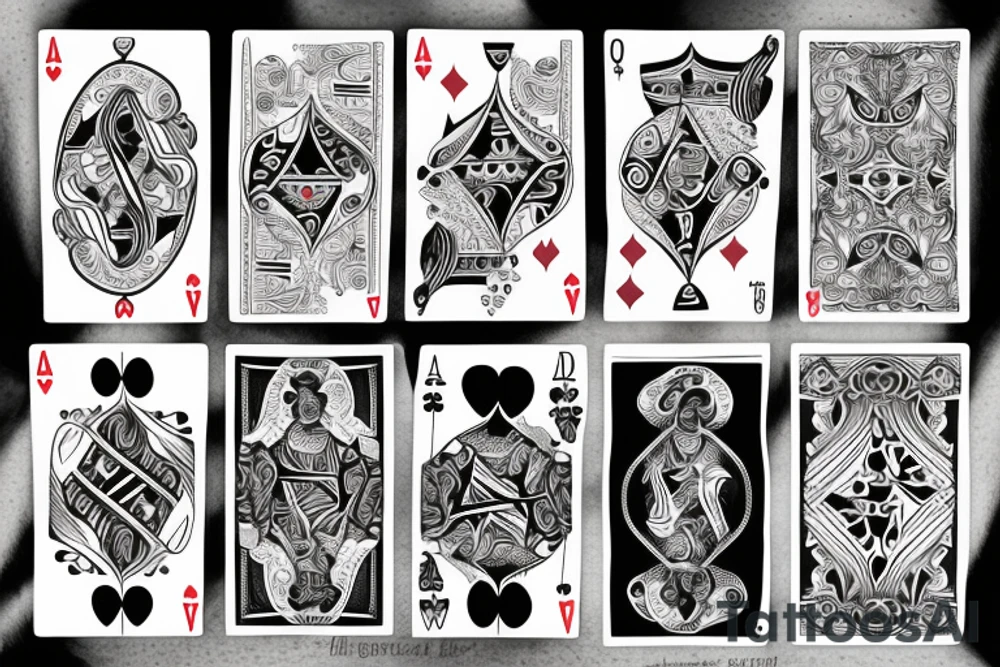 Poker tattoo idea