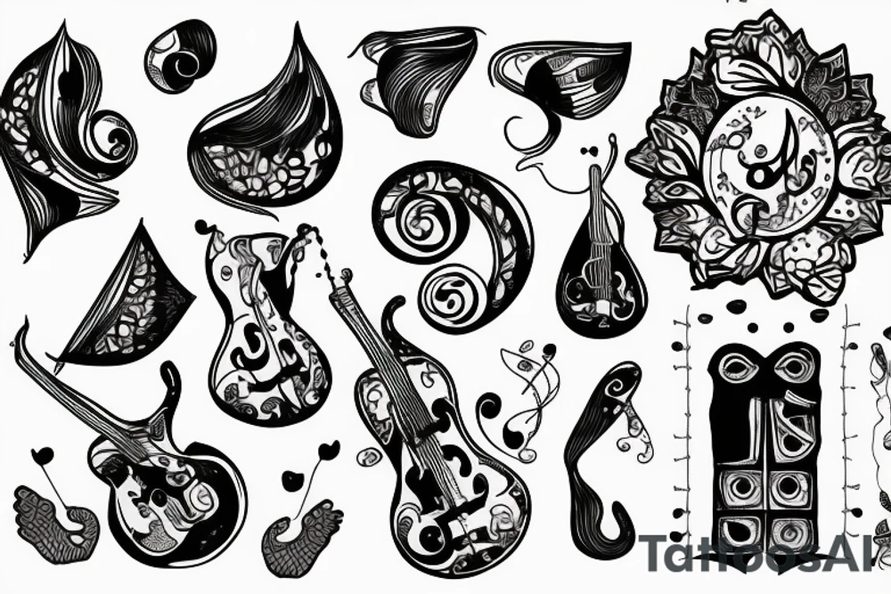 Lonely tunes seksuality tattoo idea