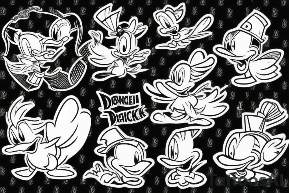 Donald duck and lola tattoo idea