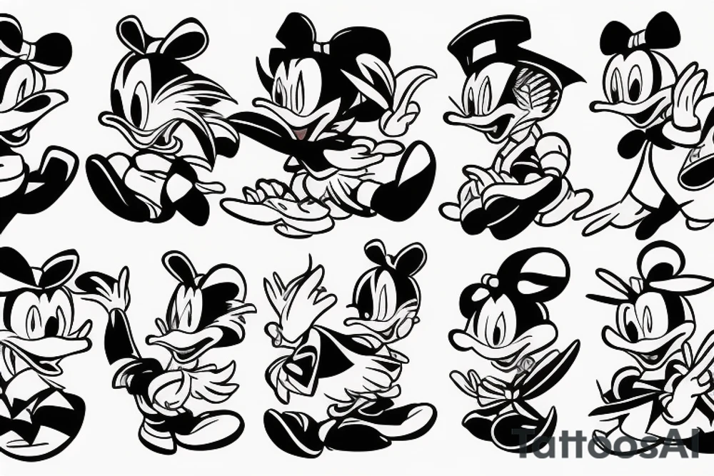 Donald duck and lola tattoo idea