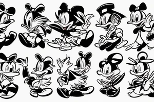 Donald duck and lola tattoo idea