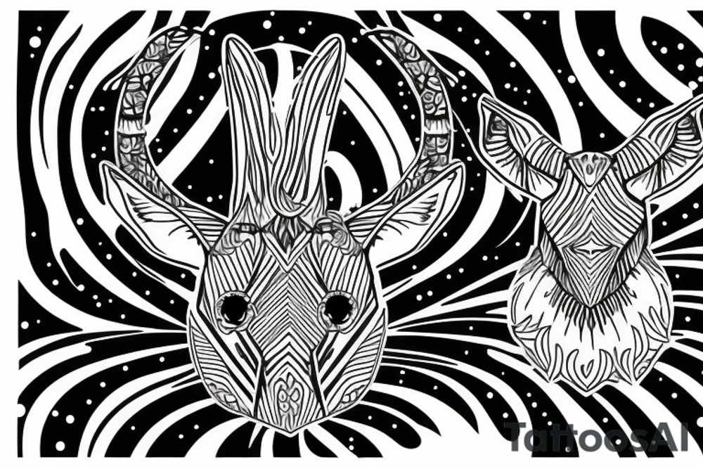 Antilope tattoo for the forearm 
Side antilope tattoo for the forearm tattoo idea