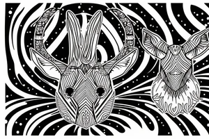Antilope tattoo for the forearm 
Side antilope tattoo for the forearm tattoo idea