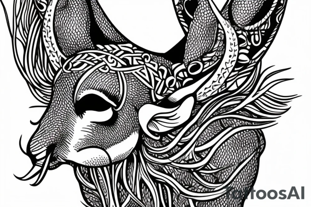 Antilope tattoo for the forearm 
Side antilope tattoo for the forearm tattoo idea