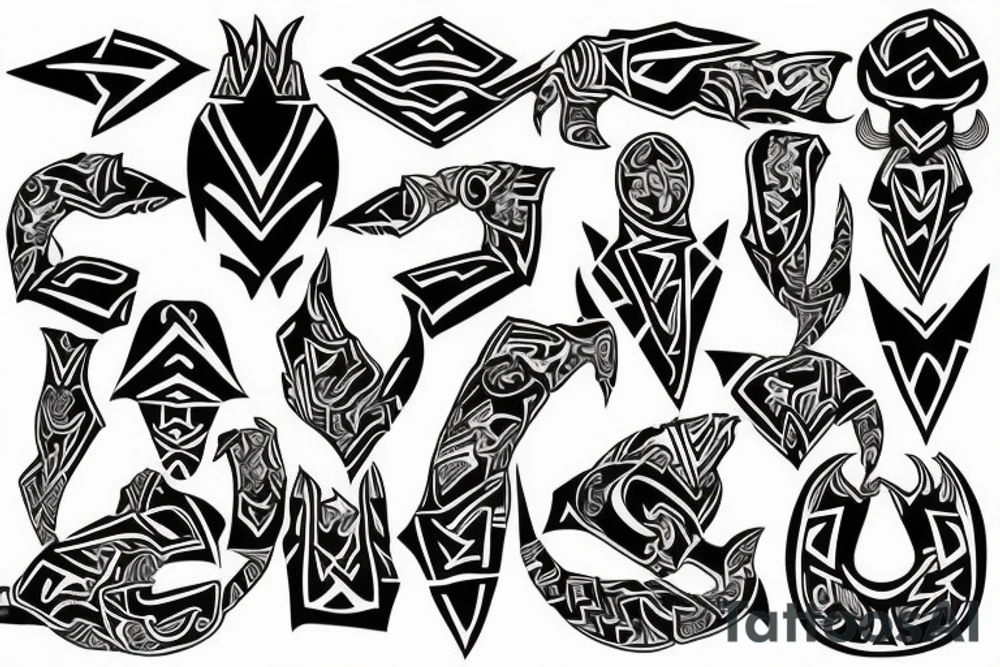 mandale cyber sigilism tattoo idea