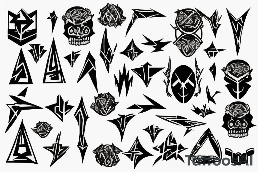 mandale cyber sigilism tattoo idea