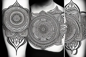 mandala cyber sigilism tattoo idea