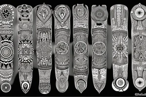 mandala cyber sigilism tattoo idea