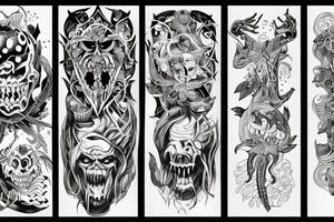 Nordic mithology monsters tattoo idea