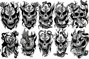 Nordic mithology monsters tattoo idea