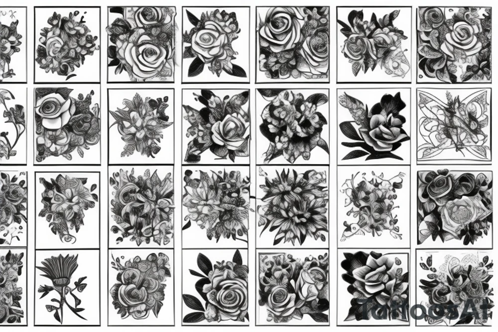 Flowers tattoo idea