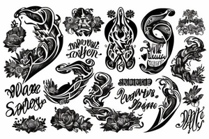 Name Dawid tattoo idea