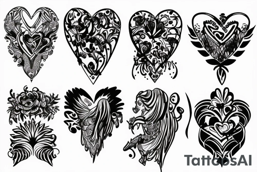 Amor angel tattoo idea