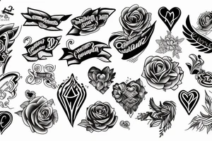 Amor angel tattoo idea