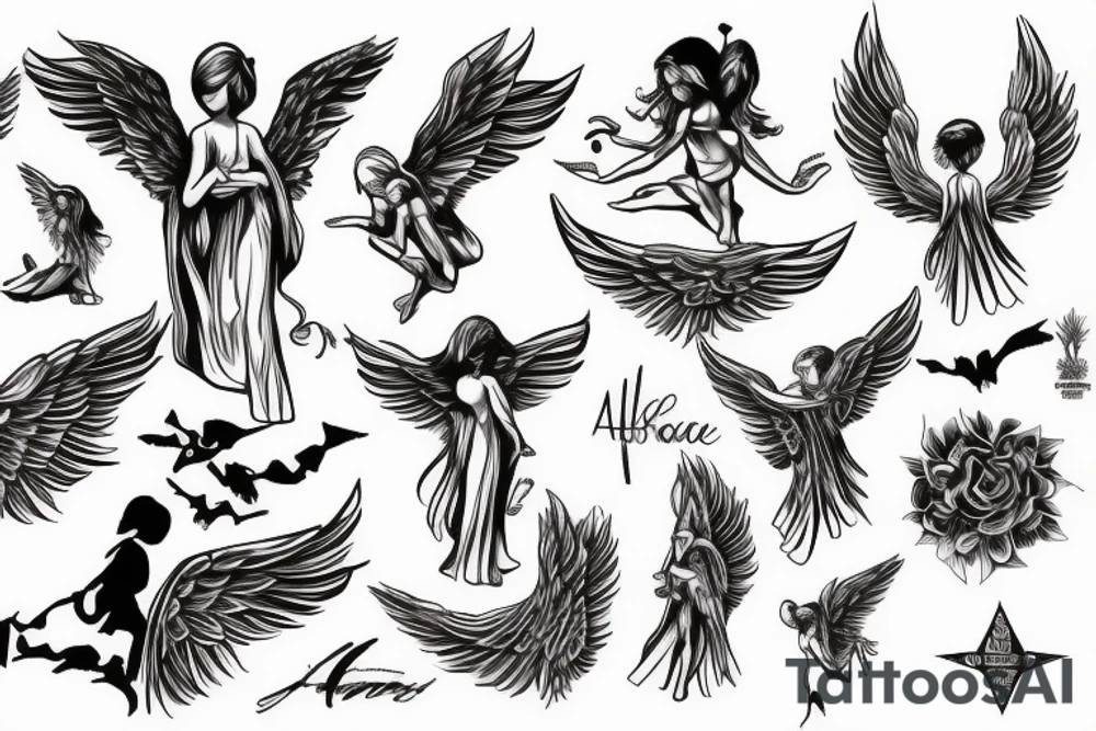 angel tattoo idea