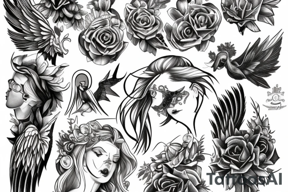 angel tattoo idea