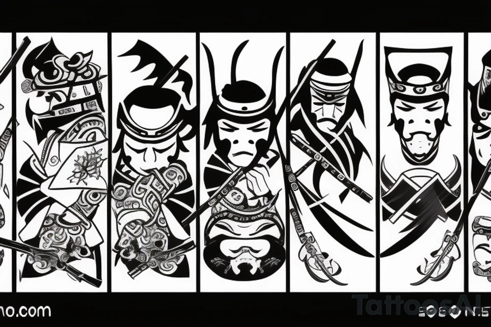 Samurai ninja tattoo idea