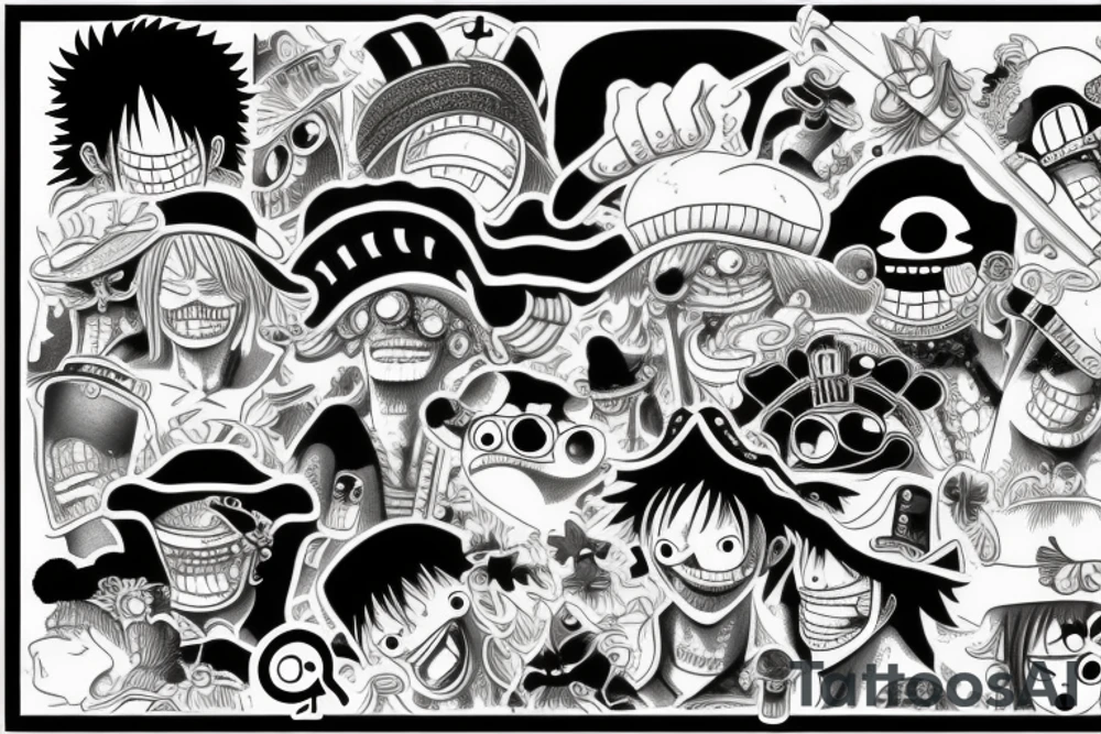 one piece tattoo idea