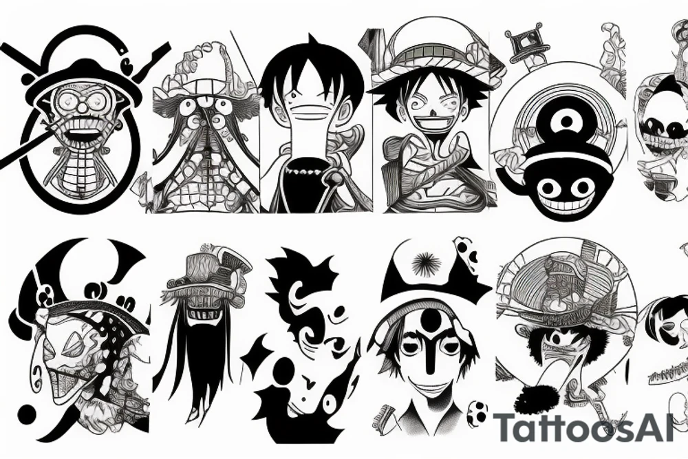 one piece tattoo idea