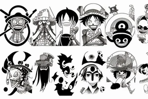 one piece tattoo idea